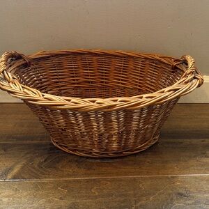 Woven Natural Brown Rattan Basket - Home Accents